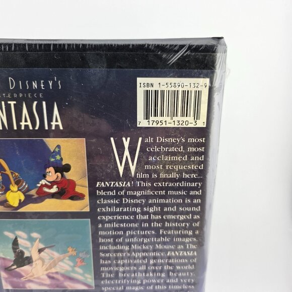 Fantasia (Walt Disney's Masterpiece, 1991) Animation & Anime VHS Tape Sealed - Picture 4 of 4